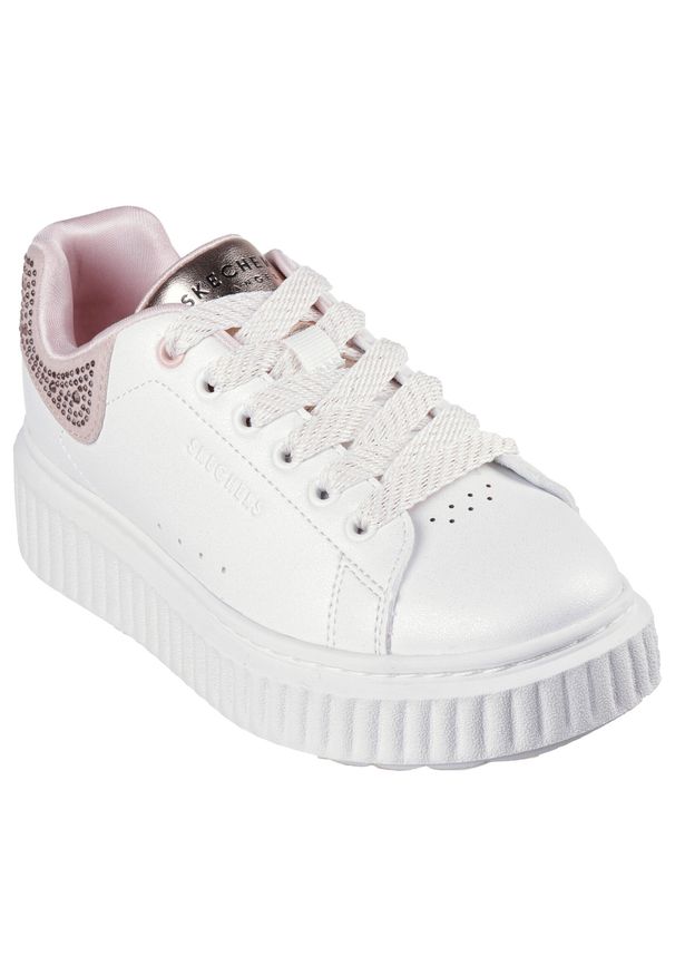 skechers - Buty sportowe Sneakersy dziewczęce, Hi Ridge. Okazja: na co dzień. Kolor: biały, różowy, wielokolorowy. Sport: turystyka piesza