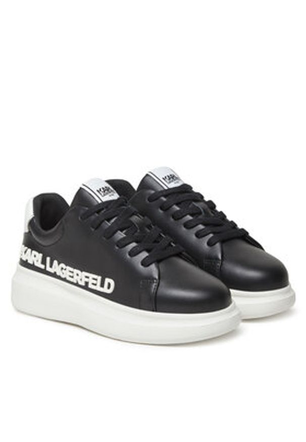 Karl Lagerfeld Kids Sneakersy Z30381 M Czarny. Kolor: czarny. Materiał: skóra