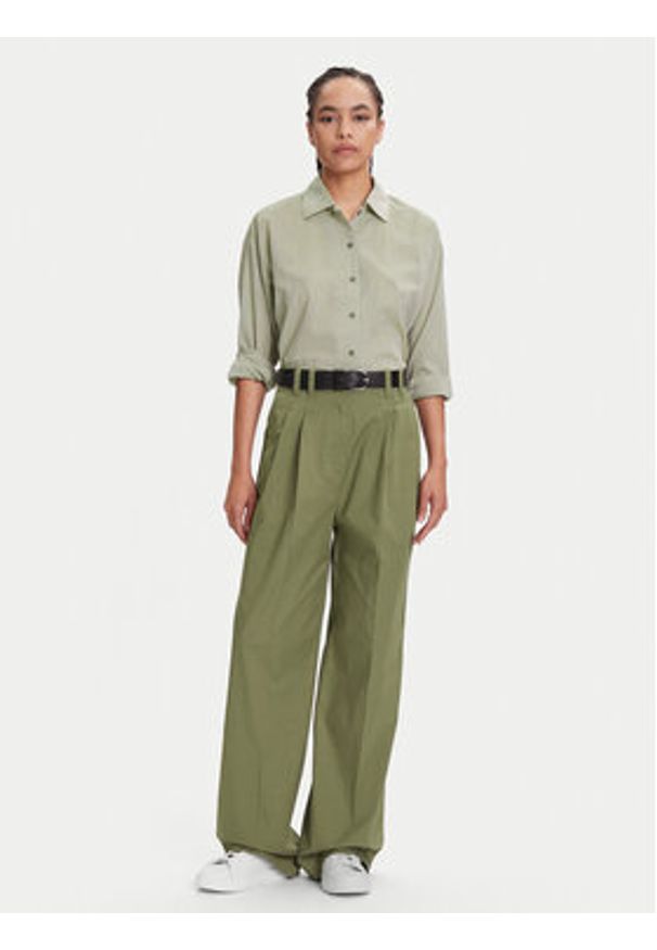 Marc O'Polo Koszula 506 0995 42061 Zielony Relaxed Fit. Typ kołnierza: polo. Kolor: zielony. Materiał: bawełna