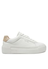 Calvin Klein Sneakersy Ff Cupsole Lace Up W/Ml Lth HW0HW02202 Biały. Kolor: biały. Materiał: skóra #1