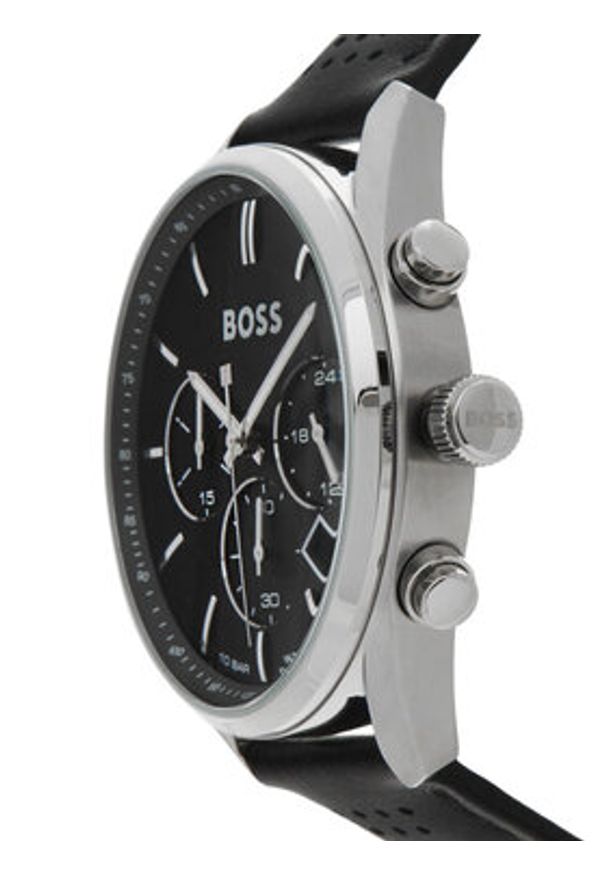 BOSS Zegarek Champion 1513816 Czarny. Kolor: czarny