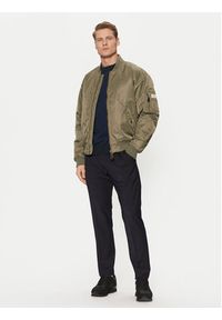 Guess Jeans Kurtka bomber M5RL81 WHAA2 Khaki Regular Fit. Kolor: brązowy. Materiał: syntetyk #5