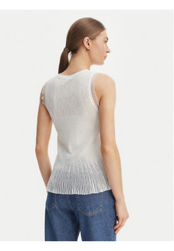 Rinascimento Bluzka CFM0012241003 Biały Slim Fit. Kolor: biały. Materiał: syntetyk