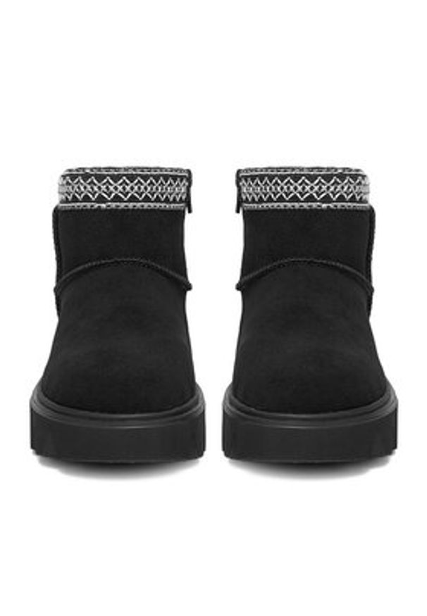 Rieker Śniegowce CEO-W2074-00 Czarny. Kolor: czarny. Materiał: zamsz, skóra