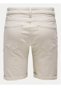 Only & Sons Szorty jeansowe Ply 22029296 Écru Regular Fit. Materiał: bawełna #5