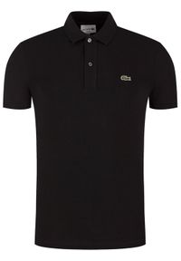 Lacoste Polo PH4012 Czarny Slim Fit. Typ kołnierza: polo. Kolor: czarny. Materiał: bawełna #1