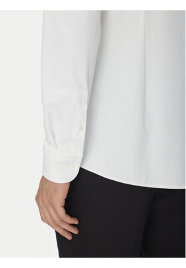 BOSS Koszula P-Hank 50539398 Biały Slim Fit. Kolor: biały. Materiał: syntetyk