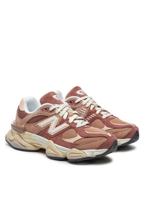 New Balance Sneakersy 9060 V1 U9060EEH Beżowy. Kolor: beżowy. Materiał: skóra, zamsz