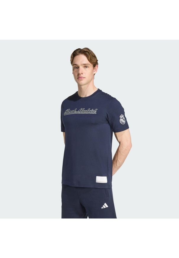Adidas - Koszulka Real Madryt US Pack. Kolor: biały, wielokolorowy, niebieski