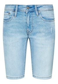 Pepe Jeans Szorty jeansowe Poppy PL800493 Niebieski Regular Fit. Kolor: niebieski. Materiał: bawełna #2