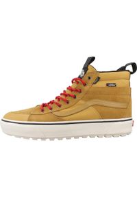 Buty Dorosły Vans Mte Sk8-Hi Waterproof brązowy. Okazja: na co dzień. Kolor: żółty. Styl: casual