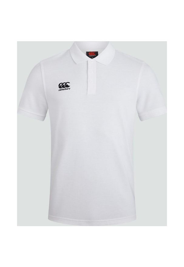 CANTERBURY - Koszulka polo dla dzieci Canterbury Waimak. Okazja: na co dzień. Typ kołnierza: polo. Kolor: biały. Styl: casual