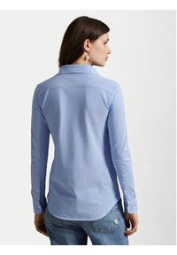 Polo Ralph Lauren Koszula 211664427001 Błękitny Slim Fit. Typ kołnierza: polo. Kolor: niebieski. Materiał: bawełna #5