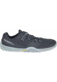 Buty do chodzenia męskie Merrell Trail Glove 6. Zapięcie: sznurówki. Kolor: szary. Materiał: materiał, syntetyk, tkanina. Szerokość cholewki: normalna. Sport: turystyka piesza