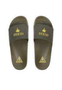 Guess Klapki F5GZ05 BB00F Zielony ciemny. Kolor: zielony. Materiał: syntetyk #3