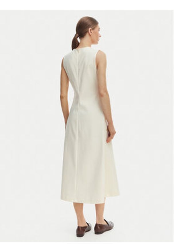 TOMMY HILFIGER - Tommy Hilfiger Sukienka codzienna WW0WW48774 Beżowy Regular Fit. Okazja: na co dzień. Kolor: beżowy. Materiał: bawełna. Typ sukienki: proste. Styl: casual