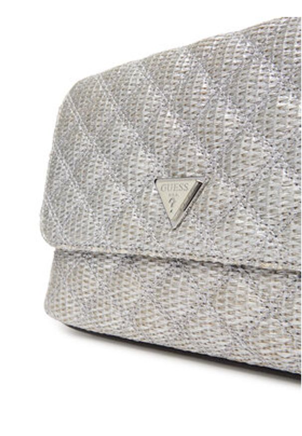 Guess Torebka Giully II HWQM96 73200 Srebrny. Kolor: srebrny. Materiał: skórzane