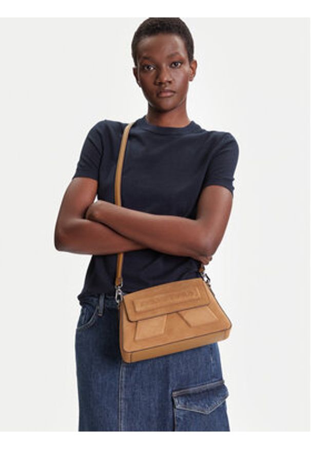 Karl Lagerfeld - KARL LAGERFELD Torebka A3W30065 Brązowy. Kolor: brązowy. Materiał: skórzane, zamszowe