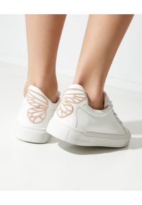 SOPHIA WEBSTER - Białe sneakersy Butterfly. Kolor: biały. Materiał: guma. Wzór: haft #3