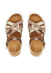 Geox Sandały D Xand 2S D35PAB 000CF C5M2L Złoty. Kolor: złoty. Materiał: skóra #3