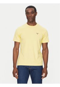 Barbour T-Shirt Essential Sports MTS0331YE36 Żółty Tailored Fit. Kolor: żółty. Materiał: bawełna