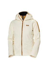 Damska kurtka narciarska z kapturem Helly Hansen Avanti Softshell. Typ kołnierza: kaptur. Kolor: wielokolorowy, biały, beżowy. Materiał: softshell. Sezon: zima. Sport: narciarstwo
