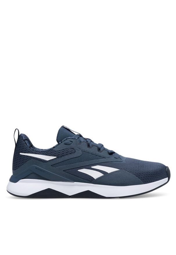 Reebok Buty na siłownię Nanoflex Tr 2 100074538 Granatowy. Kolor: niebieski. Materiał: materiał. Sport: fitness