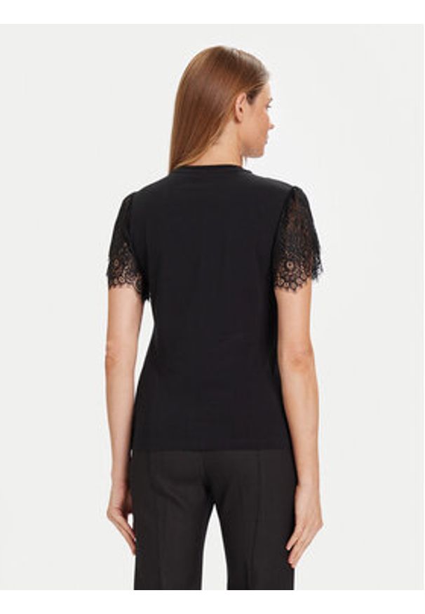 Fracomina T-Shirt FR25WT3059J401G1 Czarny Regular Fit. Kolor: czarny. Materiał: bawełna