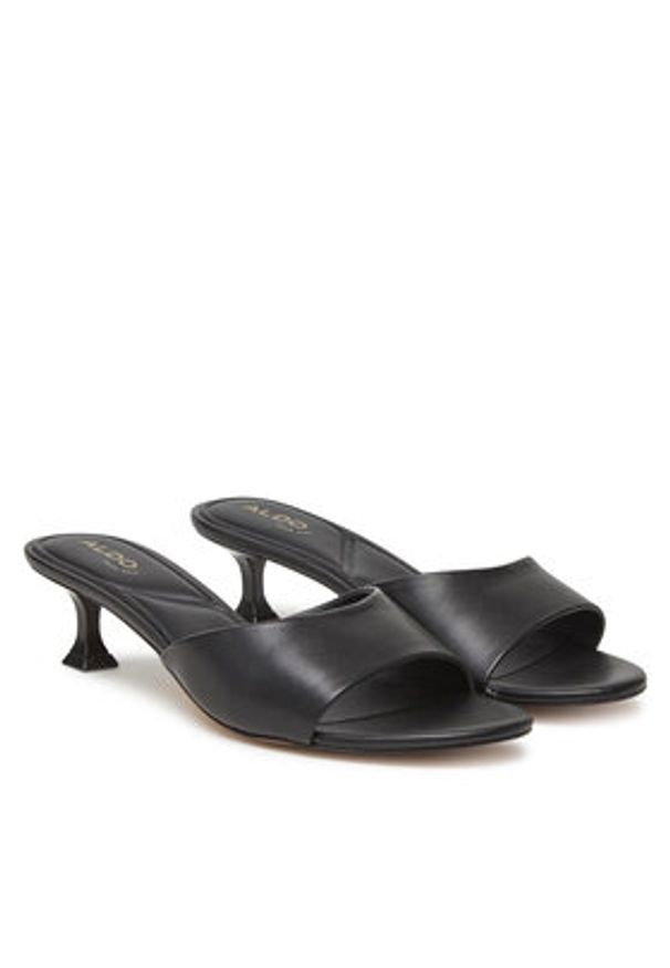 Aldo Klapki Delphinia 13965246 Czarny. Kolor: czarny. Materiał: skóra