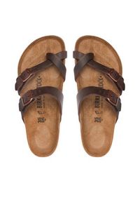 Birkenstock Japonki Mayari 0171321 Brązowy. Kolor: brązowy. Materiał: nubuk, skóra #4