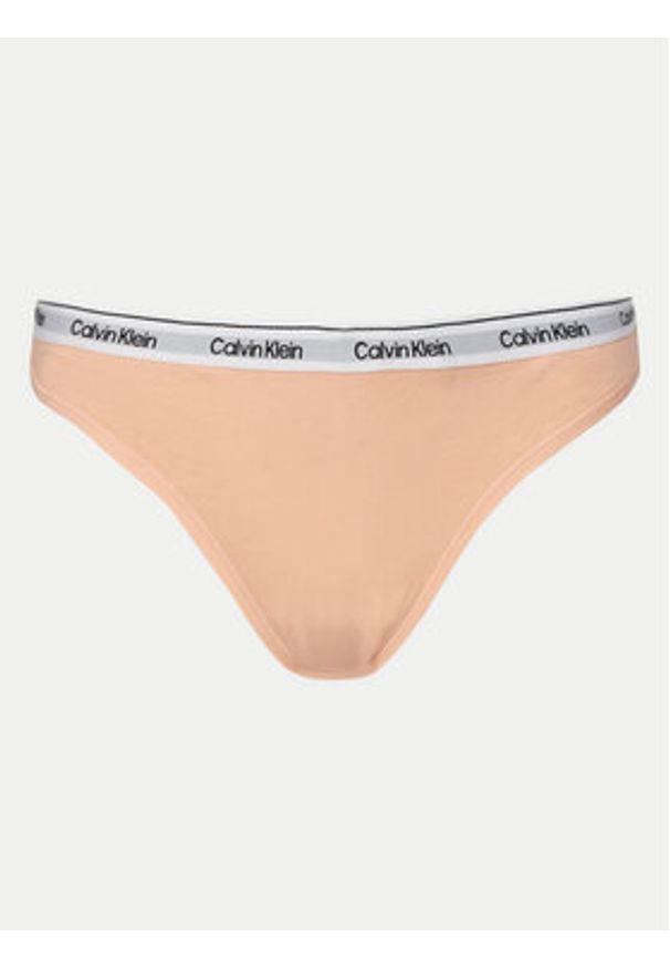 Calvin Klein Underwear Komplet stringów 000QD5209E Kolorowy. Materiał: bawełna. Wzór: kolorowy