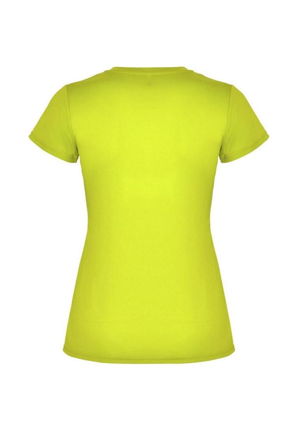 ROLY - Damska Koszulka Sportowa Montecarlo Z Krótkim Rękawem. Kolor: żółty. Długość rękawa: krótki rękaw. Długość: krótkie. Sport: turystyka piesza