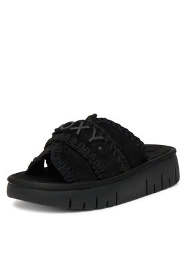 Roxy Klapki HY62277-5 Czarny. Kolor: czarny. Materiał: materiał