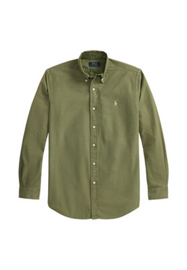 Polo Ralph Lauren Koszula 710805564510 Zielony Regular Fit. Typ kołnierza: polo. Kolor: zielony. Materiał: bawełna