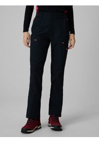 4f - 4F Spodnie trekkingowe szybkoschnące damskie - czarne M. Kolor: czarny. Materiał: materiał, włókno, tkanina. Sezon: lato. Sport: turystyka piesza #2