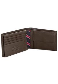 TOMMY HILFIGER - Tommy Hilfiger Portfel Eton Cc Flap And Coin Pocket AM0AM00652/83362 Brązowy. Kolor: brązowy. Materiał: skóra #4