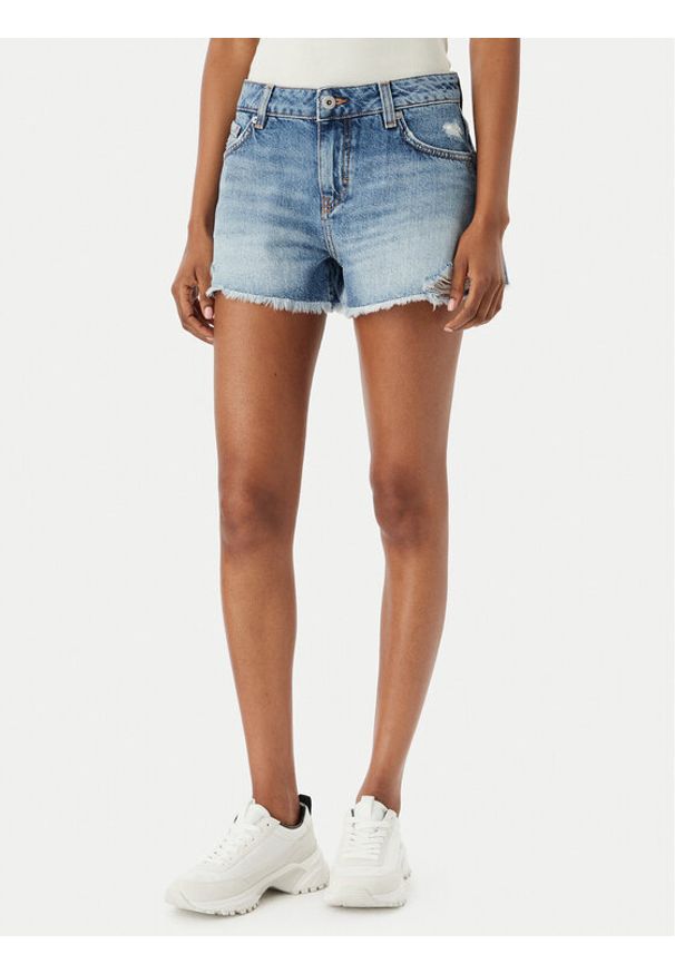 Hugo - HUGO Szorty jeansowe Galimon 50561167 Niebieski Regular Fit. Kolor: niebieski. Materiał: bawełna