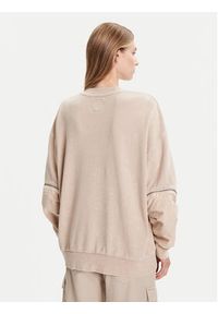 G-Star RAW - G-Star Raw Bluza Washed 3D D27738-D969 Beżowy Oversize. Kolor: beżowy. Materiał: bawełna #3