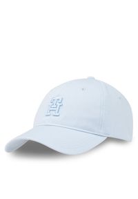 TOMMY HILFIGER - Tommy Hilfiger Czapka z daszkiem Beach Summer Soft Cap AW0AW16170 Błękitny. Kolor: niebieski. Materiał: materiał #1