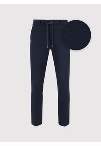 Pako Lorente - PAKO LORENTE – Granatowe spodnie męskie z wełną. Kolor: niebieski. Materiał: wełna. Wzór: gładki. Sezon: zima, jesień. Styl: klasyczny #5