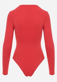 Renee - Czerwone Body Glorya. Kolor: czerwony. Długość rękawa: długi rękaw. Długość: długie. Styl: klasyczny #5