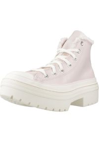Tenisówki Converse Model Ctas Lugged Heel Hi Kolor Rose. Kolor: różowy. Materiał: skóra