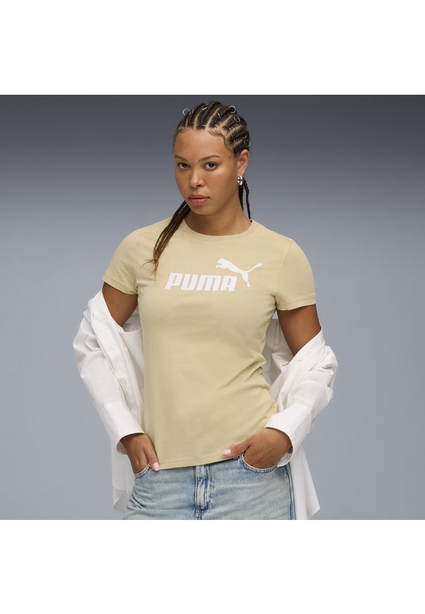 Puma - Damska koszulka z logo ESS No. 1 PUMA Pebble Path Black. Kolor: czarny. Sport: fitness
