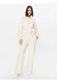 Woolrich Bluza Logo CFWWSW0115FRUT3164 Écru Relaxed Fit. Materiał: bawełna