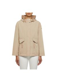 Geox - Kurtka GEOX W BULMYA PARKA Beżowy. Kolor: beżowy. Materiał: tkanina #1