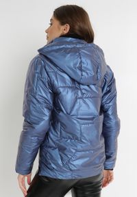 Born2be - Niebieska Kurtka Tenerin. Typ kołnierza: kaptur. Kolor: niebieski. Długość: długie #5