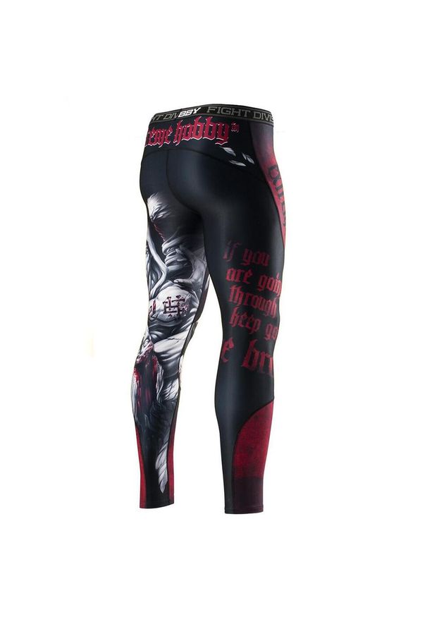 Legginsy sportowe męskie EXTREME HOBBY EZECHIEL. Kolor: czarny. Materiał: poliester, elastan