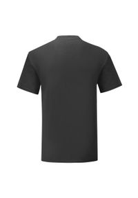 FRUIT OF THE LOOM - T-shirt Męski W Serek Iconic 150. Typ kołnierza: dekolt w serek. Kolor: czarny
