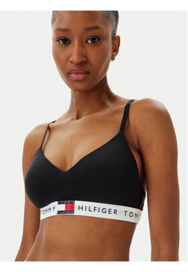 TOMMY HILFIGER - Tommy Hilfiger Biustonosz braletka UW0UW05715 Czarny. Kolor: czarny. Materiał: bawełna