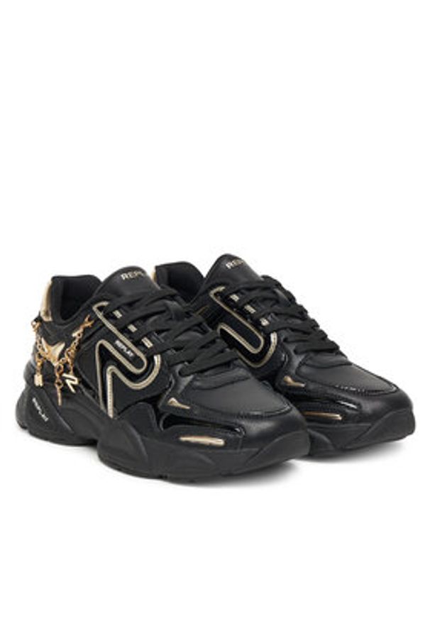 Replay - REPLAY Sneakersy GWS9N .000.C0013L Czarny. Kolor: czarny. Materiał: skóra